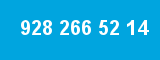 928 266 52 14 928 266 52 14